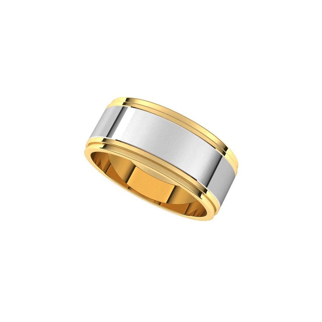 Milgrain Inlay Flat Band