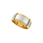 Milgrain Inlay Flat Band