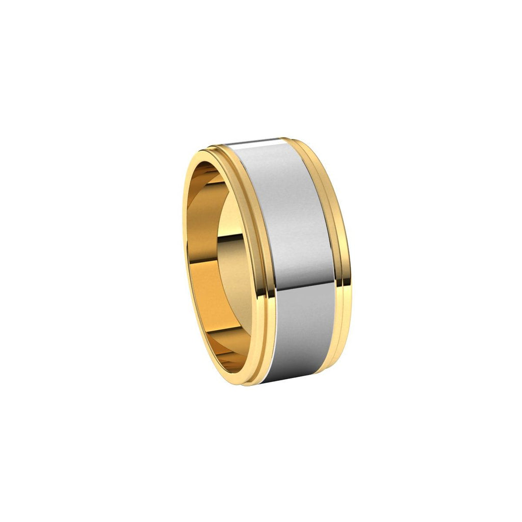 Milgrain Inlay Flat Band
