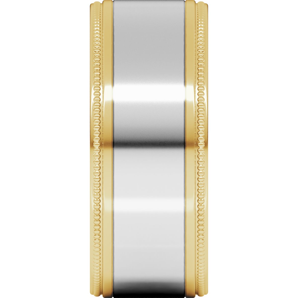 Milgrain Inlay Flat Band