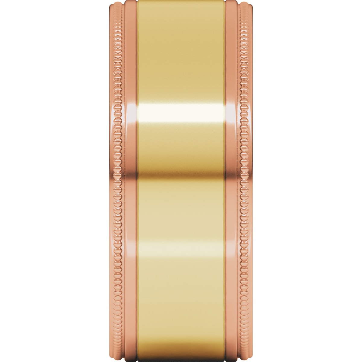 Milgrain Inlay Flat Band
