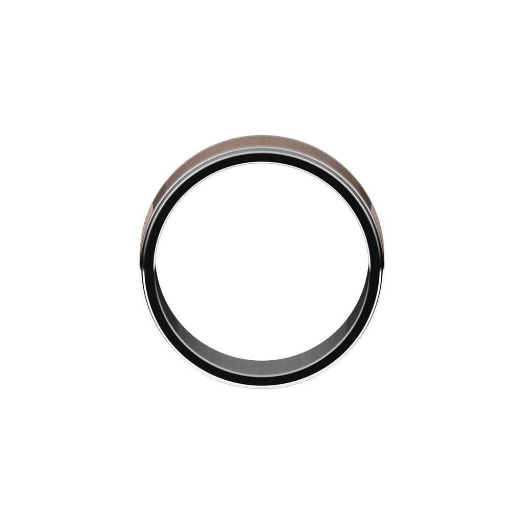 Milgrain Inlay Flat Band