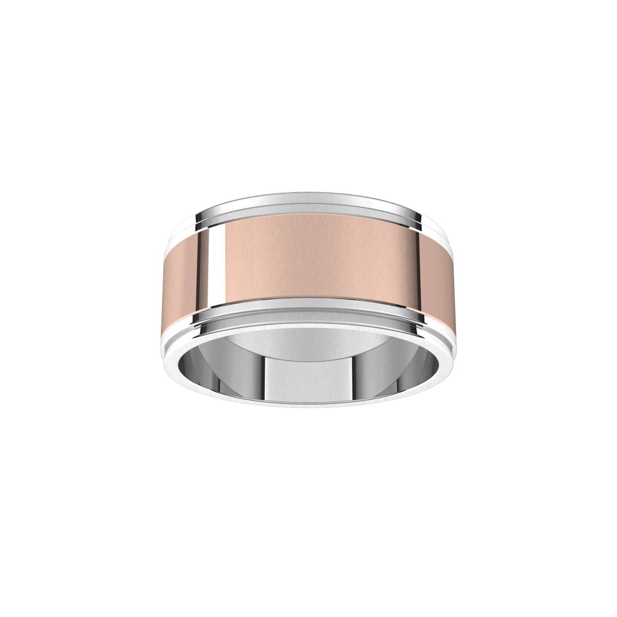 Milgrain Inlay Flat Band