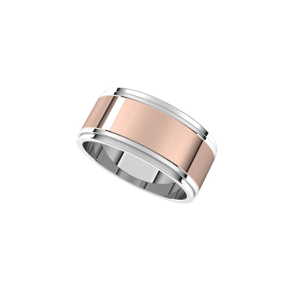 Milgrain Inlay Flat Band
