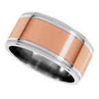 Milgrain Inlay Flat Band