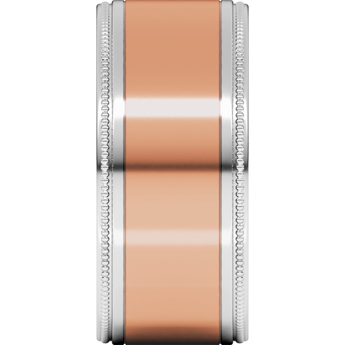 Milgrain Inlay Flat Band