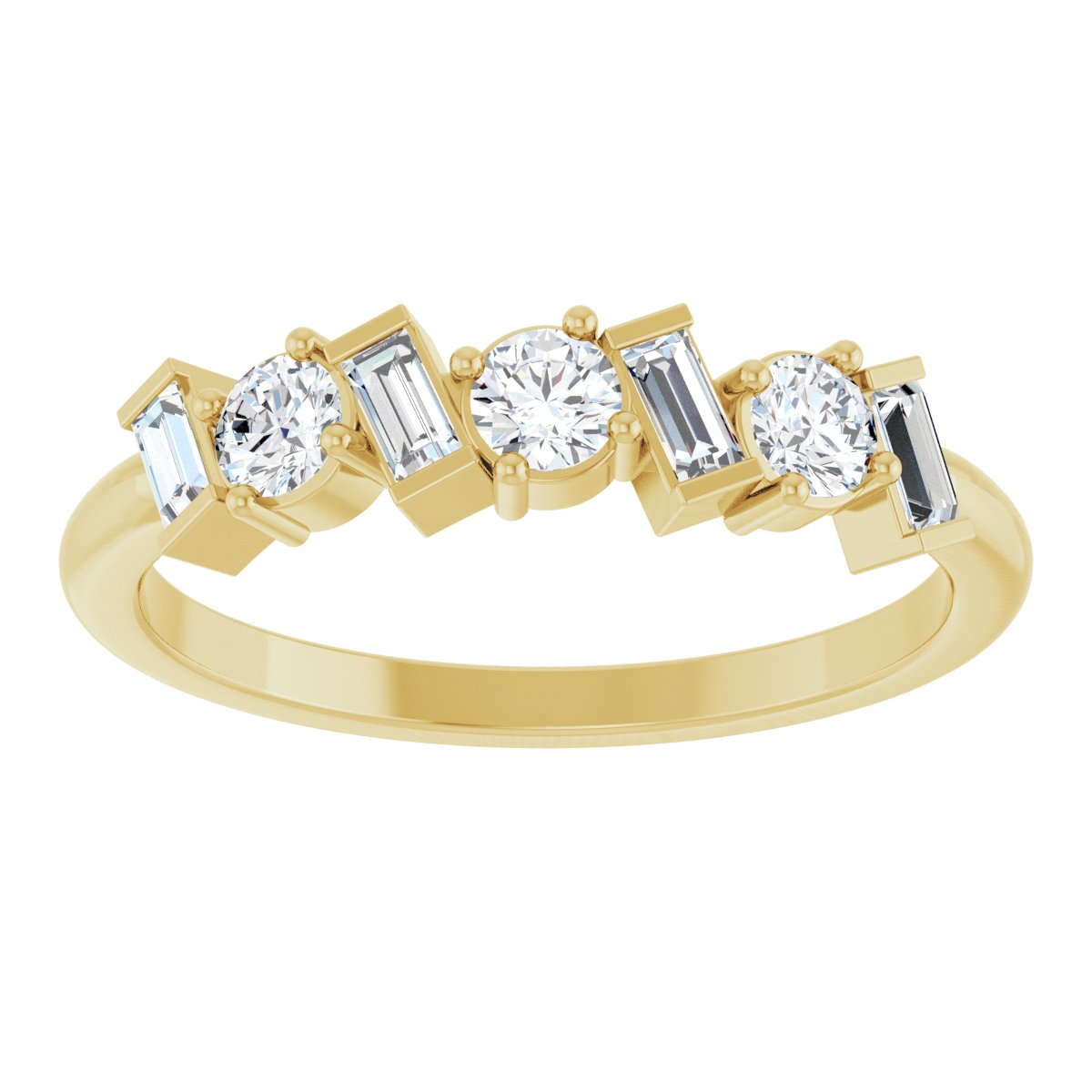 Multi-Shape Anniversary Band