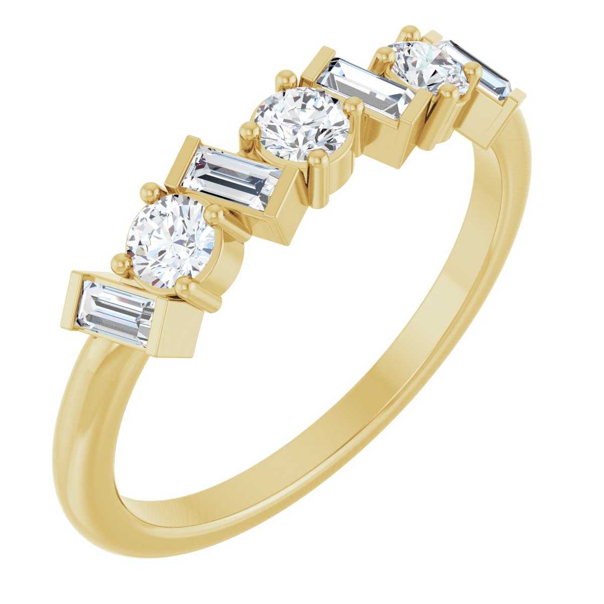 Multi-Shape Anniversary Band