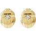 Scarab or Moth Stud Earrings