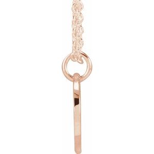 Script Initial Necklace or Pendant