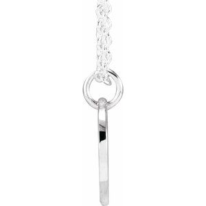 Script Initial Necklace or Pendant