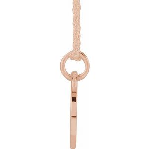 Script Initial Necklace or Pendant