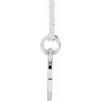 Script Initial Necklace or Pendant