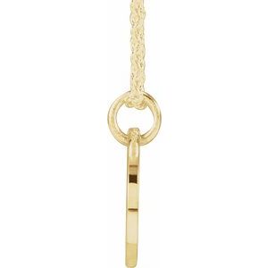 Script Initial Necklace or Pendant
