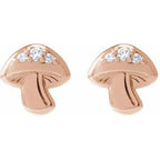Mushroom Stud Earrings