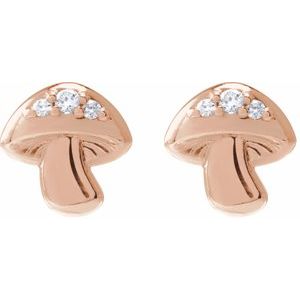 Mushroom Stud Earrings