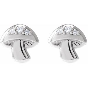 Mushroom Stud Earrings