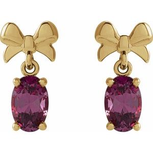 Solitaire Bow Earrings
