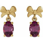 Solitaire Bow Earrings