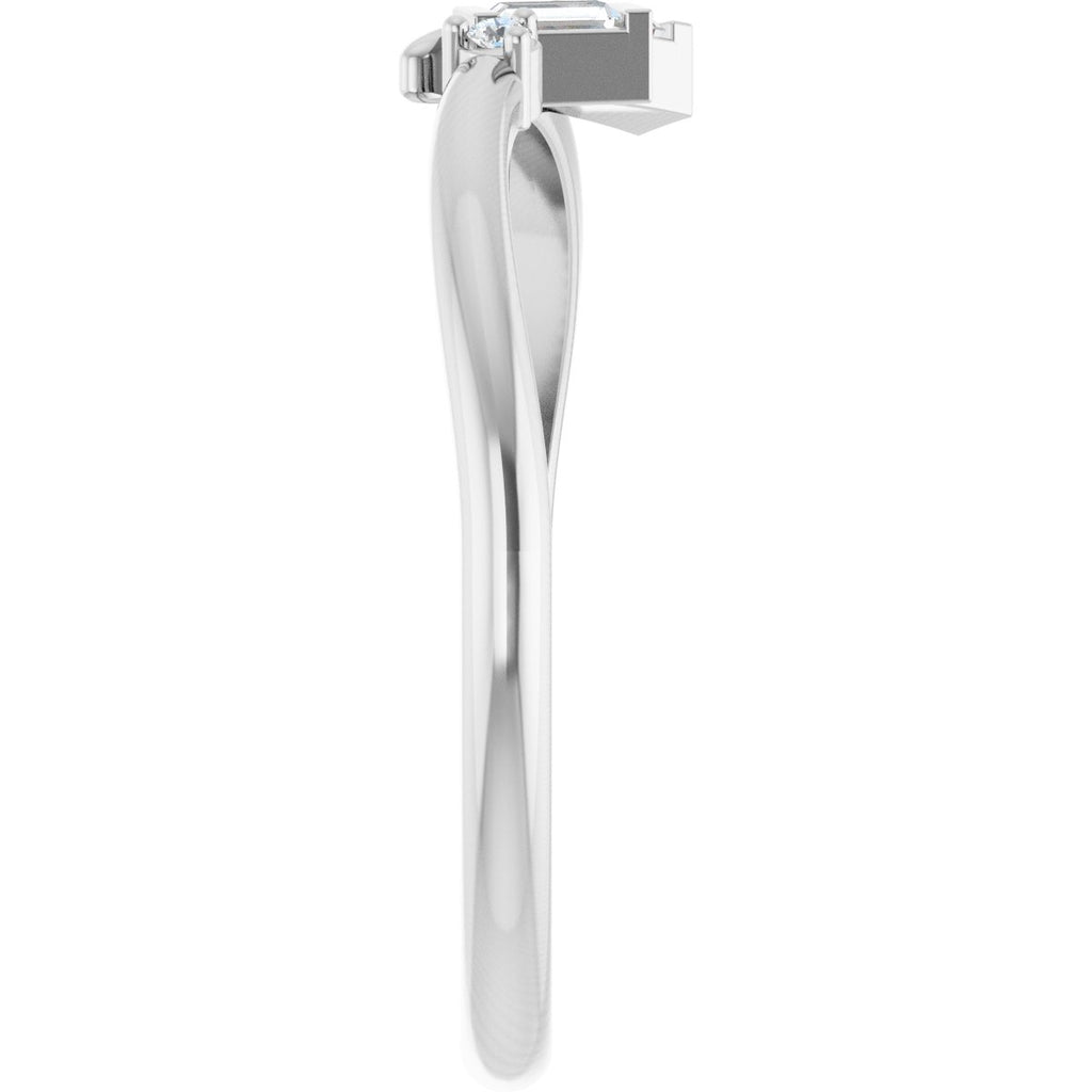 Accented Bypass Ring