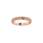 Milgrain Floral Flat Band