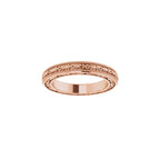 Milgrain Floral Flat Band