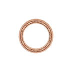 Milgrain Floral Flat Band