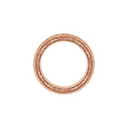 Milgrain Floral Flat Band