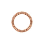 Milgrain Floral Flat Band