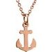 Tiny Posh® Petite Anchor Necklace
