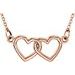 Tiny Posh® Double Heart Necklace