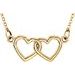 Tiny Posh® Double Heart Necklace