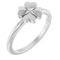 Four-Leaf Clover Stackable Ring