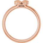 Four-Leaf Clover Stackable Ring