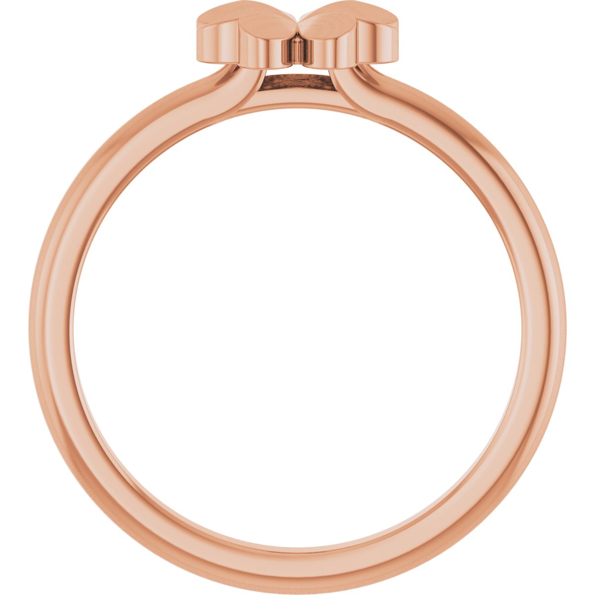 Four-Leaf Clover Stackable Ring