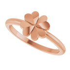Four-Leaf Clover Stackable Ring