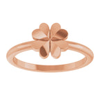 Four-Leaf Clover Stackable Ring