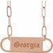 Engravable Bar Necklace