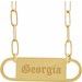 Engravable Bar Necklace