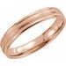 Milgrain Edge Comfort-Fit Flat Band with Satin Finish