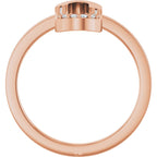 Accented Paperclip-Style Ring