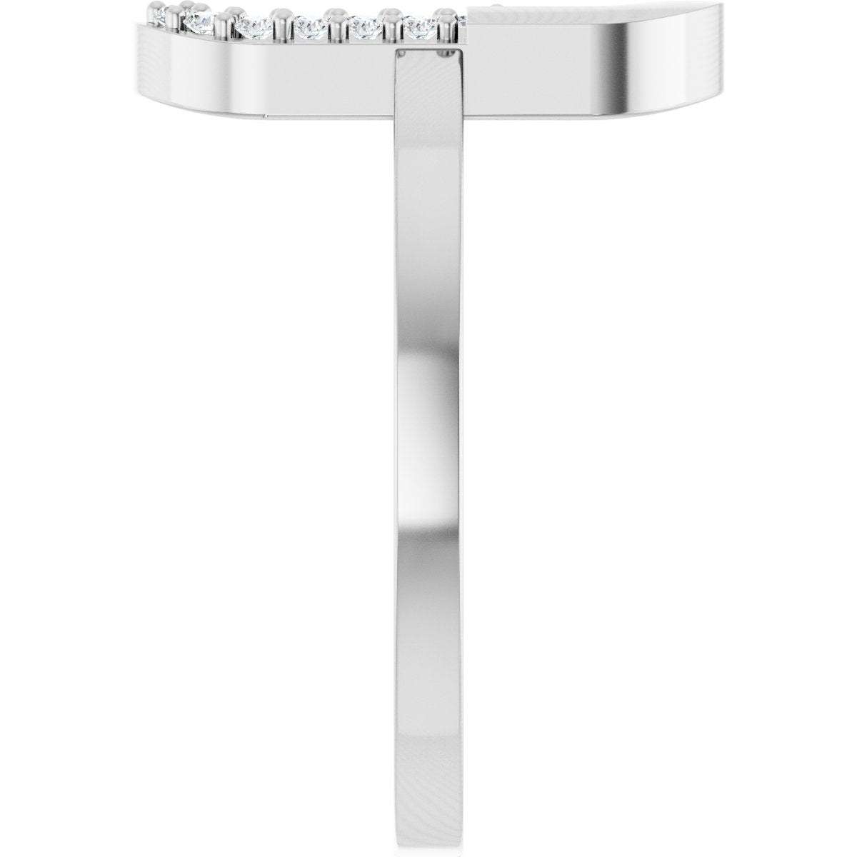 Accented Paperclip-Style Ring