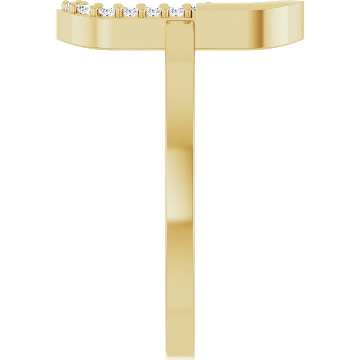 Accented Paperclip-Style Ring