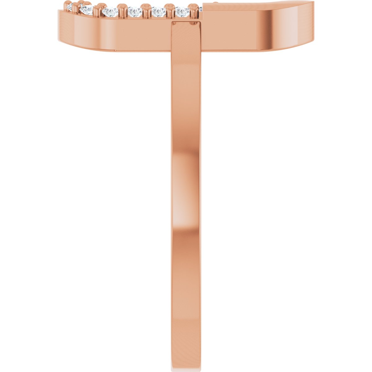 Accented Paperclip-Style Ring