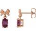 Solitaire Bow Earrings