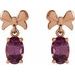 Solitaire Bow Earrings