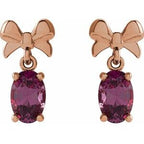 Solitaire Bow Earrings