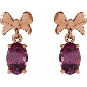 Solitaire Bow Earrings