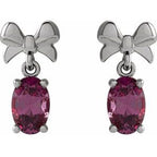 Solitaire Bow Earrings