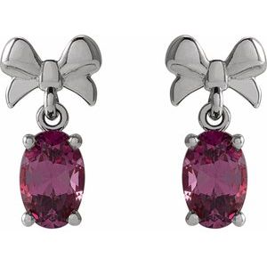 Solitaire Bow Earrings